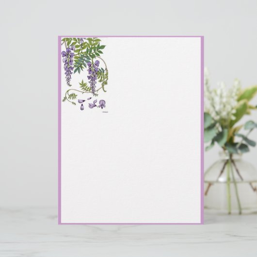 Papier Wisteria Art Nouveau (Debout devant)