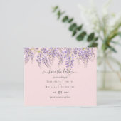 Papier Wisteria Économie Dates Dusty rose Mariage BUDGET (Debout devant)