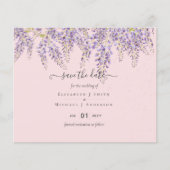 Papier Wisteria Économie Dates Dusty rose Mariage BUDGET (Devant)