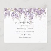 Papier Wisteria Épargnez Dates Mariage Dusty Purple BUDGE (Devant)