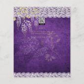 Papier Wisteria Floral Lace REHEARSAL DÎNER INVITATION (Dos)