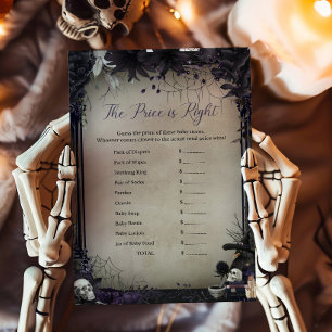 Papier Witchy Gothic Halloween Le prix est le bon jeu