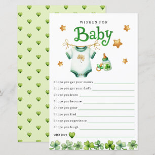 Papier Wives for Baby Irish Baby shower Game Card