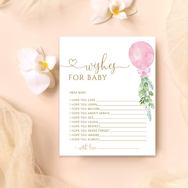 Papier Wives for Baby Pink Balloon Baby shower jeu (Créateur téléchargé)