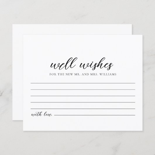 Papier Wives for the Bride and Groom Card (Devant / Derrière)