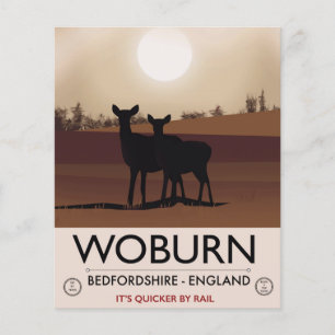 Papier Woburn - Bedfordshire affiche de voyage de style V