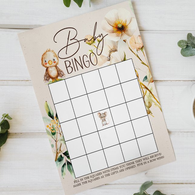Papier Woodland Animaux Double face Baby shower jeu (Créateur téléchargé)