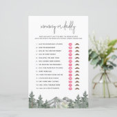 Papier Woodland Baby shower Devine Qui A Dit Que C'Était (Debout devant)