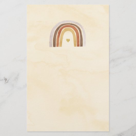 Papier Woodland Boho Rainbow Devine Qui A Dit Que C'Était (Dos)