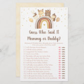 Papier Woodland Boho Rainbow Devine Qui A Dit Que C'Était (Devant / Derrière)