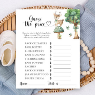 Papier Woodland Deer - Devinez le prix ! Jeu