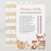 Papier Woodland Oh Boy Citrouille Maman ou Daddy Games (Devant / Derrière)