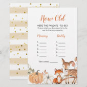 Papier Woodland Oh Boy Citrouille Quel âge avaient les pa (Devant / Derrière)