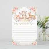 Papier Woodland rose Floral 1er anniversaire Capsule Mess (Debout devant)