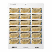 papier World Travel Address Label (Full Sheet)