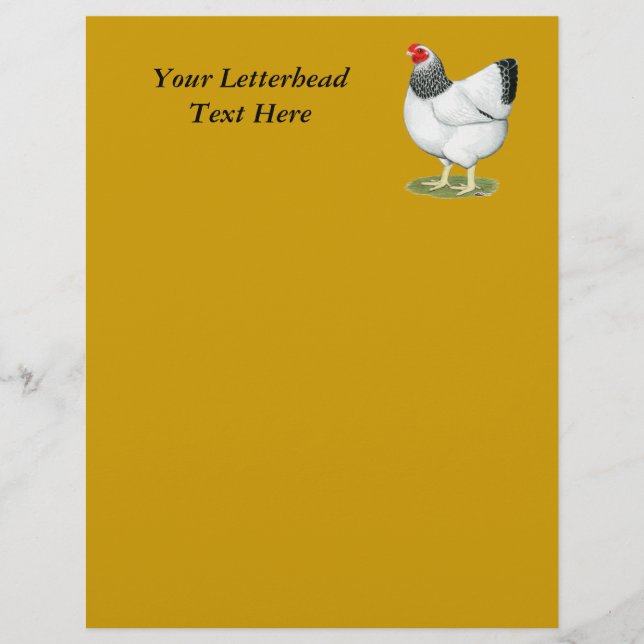 Papier Wyandotte : Colon Hen (Devant)