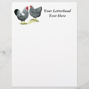 Papier Wyandottes Paire en argent