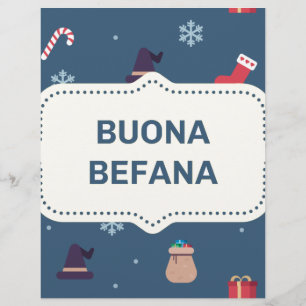 Papier xmas buona Befana