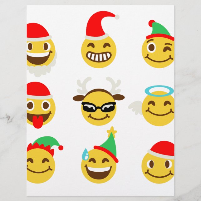 Papier xmas émoji joyeux (Devant)