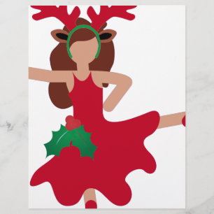 Papier xmas flamenco danseur émoji