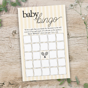 Papier Yellow Tennis Preppy Chic Baby shower Jeu
