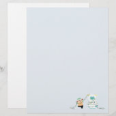 Papier Yeti de Noël (Devant / Derrière)