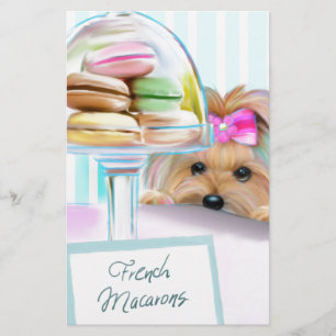 Papier Yorkie Macarons