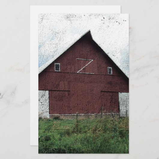 Papier Z Barn (Devant / Derrière)