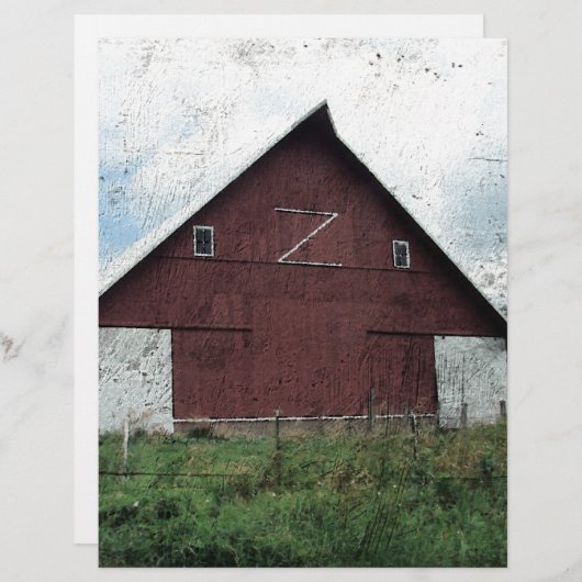 Papier Z Barn (Devant / Derrière)