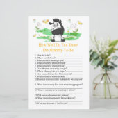 Papier Zebra À quel point connaissez-vous la fête de bébé (Debout devant)