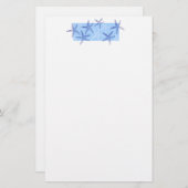 Papier-zeesterren Briefpapier (Voorkant / Achterkant)