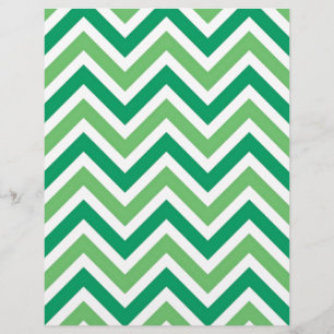 Papier Zigg-zags-chevrons verts