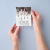 PAPIER | Zij zei ja Foto Engagement Party nodigt u Flyer (Hand)