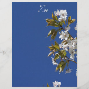 Papier Zoé en-tête de lettre Blossom
