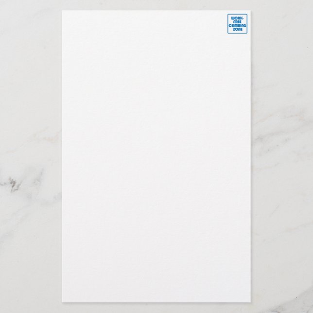 Papier Zone Escalade sans travail (Devant)