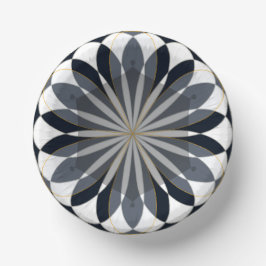 papierbak zwart en goudvormig ontwerp papieren kommen