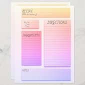 Papierblad (Voorkant / Achterkant)