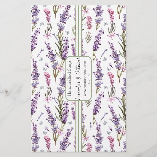 Papierblad voor lade en lade zeep (Voorkant)