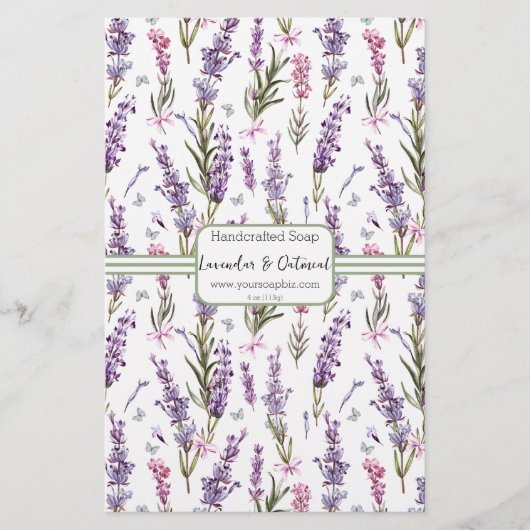 Papierblad voor lade en lade zeep (Voorkant)