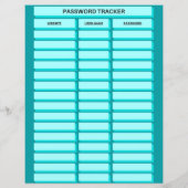 Papierblad Wachtwoordtracering (Achterkant)