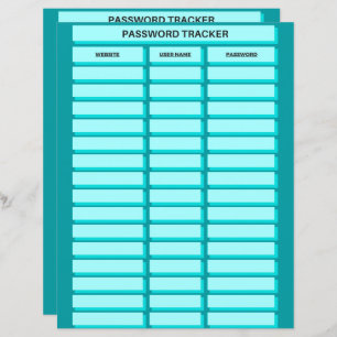 Papierblad Wachtwoordtracering