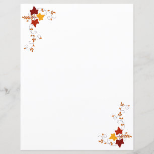 Papierbladen - herfstwijnstokken