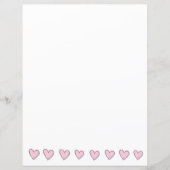 Papierbladen - Roze harten (Voorkant)