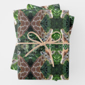 Papierbladen voor het verpakken van Giraffe Inpakpapier Vel (In situ)
