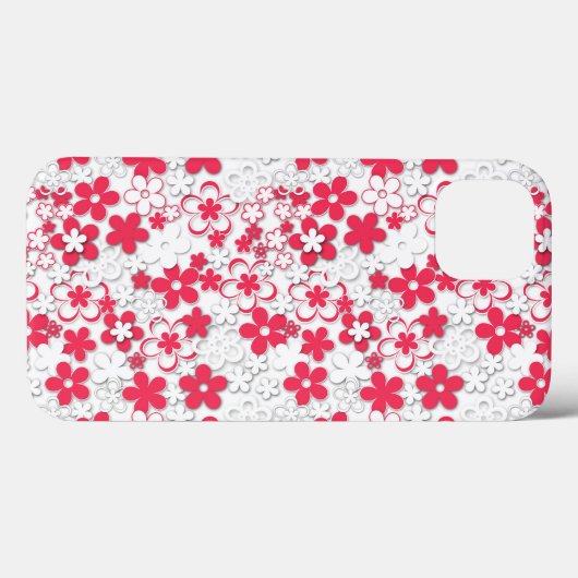Papierbloemen Case-Mate iPhone Case (Achterkant (horizontaal))