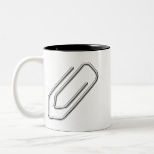 Papierclip Tweekleurige Koffiemok