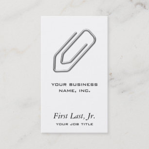 Papierclip Visitekaartje