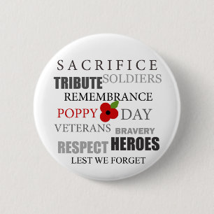 Papierdag woorden - Badge Ronde Button 5,7 Cm