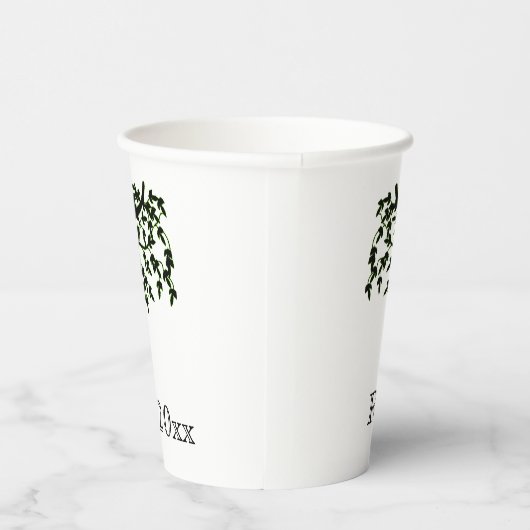 Papieren beker - Boom uit de familie (Rechts)