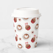 Papieren beker design koffie en cake (Links)